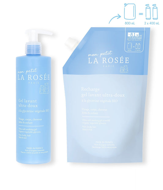 Duo Gel lavant ultra-doux bébé & sa recharge