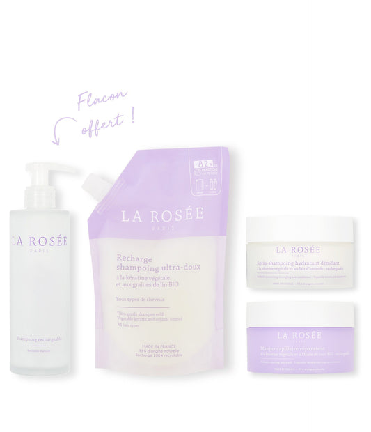 Routine capillaire cheveux normaux